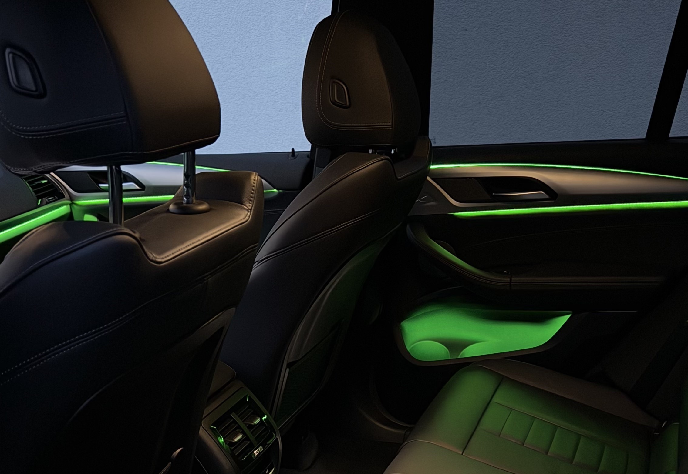 BMW G01 Ambientebeleuchtung hinten Grün