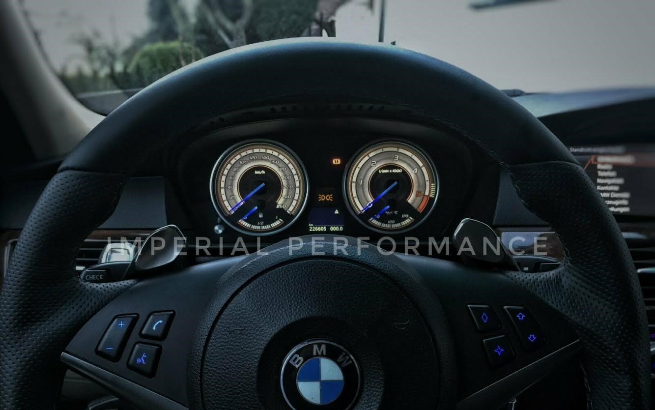 BMW E61 Tacho Weiß-Blau inkl. Ziffernblatt